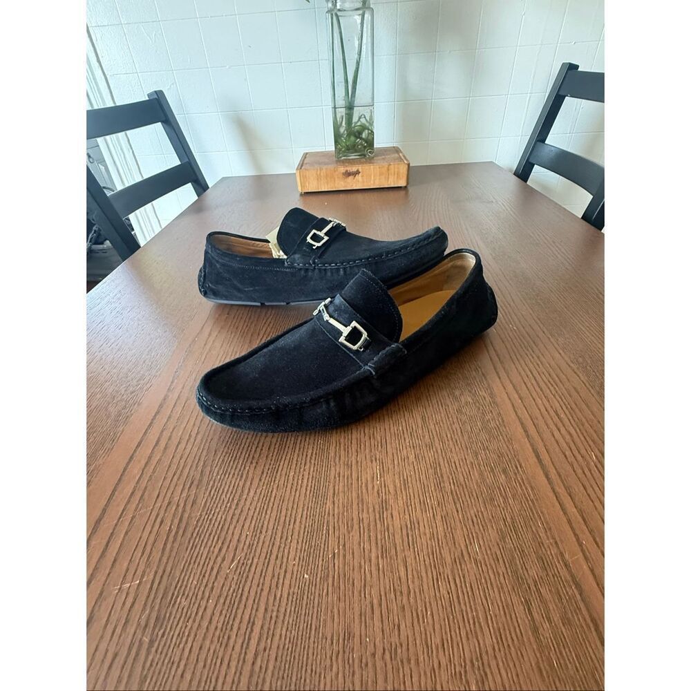 Gucci Horsebit Nubuck Driving Loafer